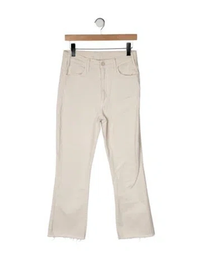 Pre-owned Mother High-rise Flared Jeans In Neutral