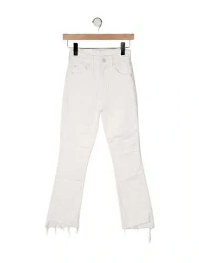 Pre-owned Mother High-rise Flared Jeans In Neutral