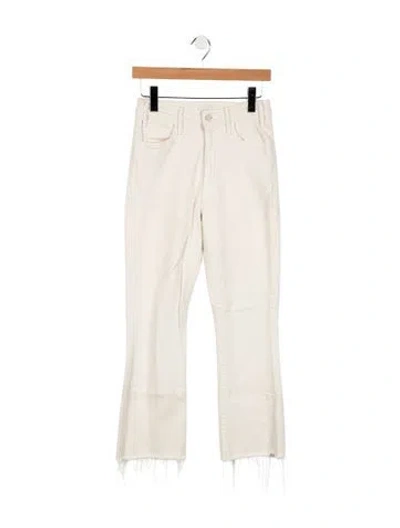 Pre-owned Mother High-rise Flared Jeans In Neutral