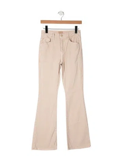 Pre-owned Mother High-rise Flared Jeans In Neutral