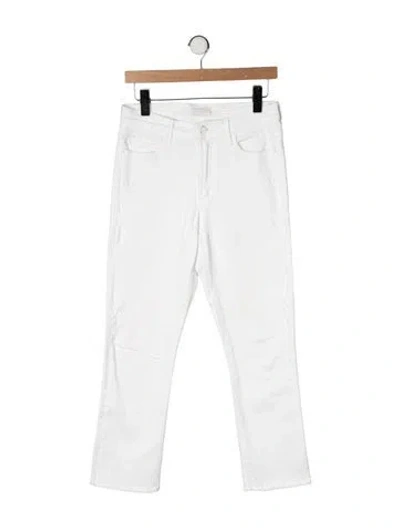 Pre-owned Mother High-rise Flared Jeans In Neutral