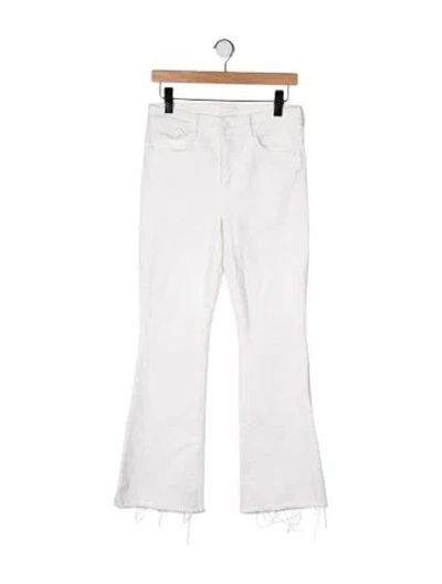 Pre-owned Mother High-rise Flared Jeans In Neutral