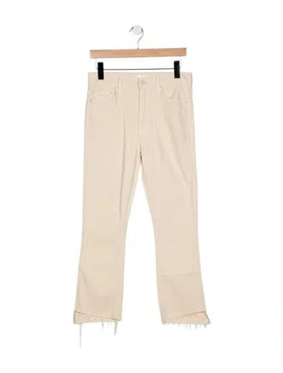 Pre-owned Mother High-rise Flared Jeans In Neutral