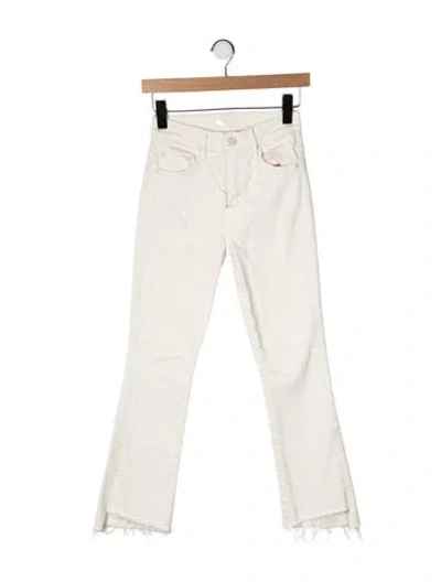 Pre-owned Mother High-rise Flared Jeans In Neutral
