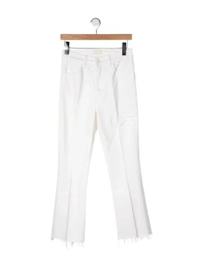 Pre-owned Mother High-rise Flared Jeans In Neutral