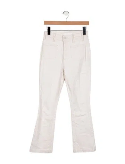 Pre-owned Mother High-rise Flared Jeans In Neutral