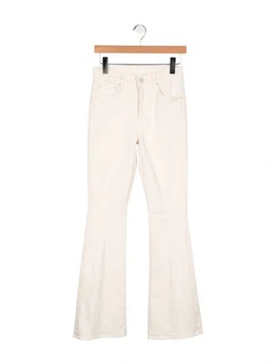 Pre-owned Mother High-rise Flared Jeans In Neutral