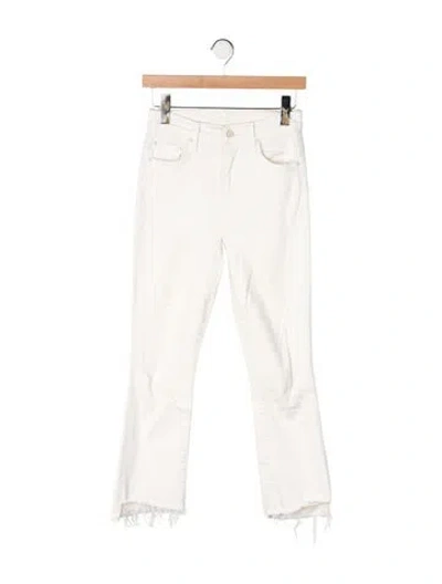 Pre-owned Mother High-rise Flared Jeans In Neutral