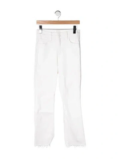 Pre-owned Mother High-rise Flared Jeans In Neutral