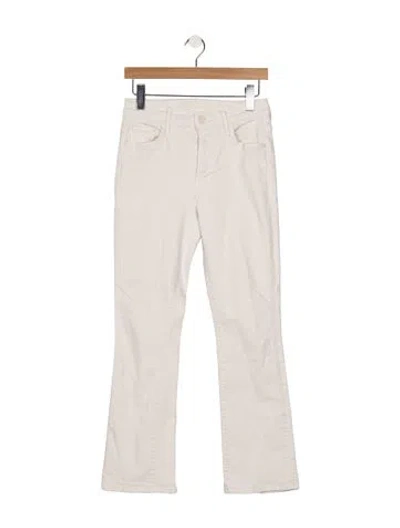 Pre-owned Mother High-rise Flared Jeans In Neutral