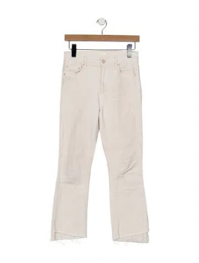 Pre-owned Mother High-rise Flared Jeans In Neutral
