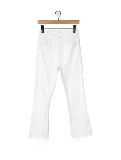 Pre-owned Mother High-rise Flared Jeans In Neutral