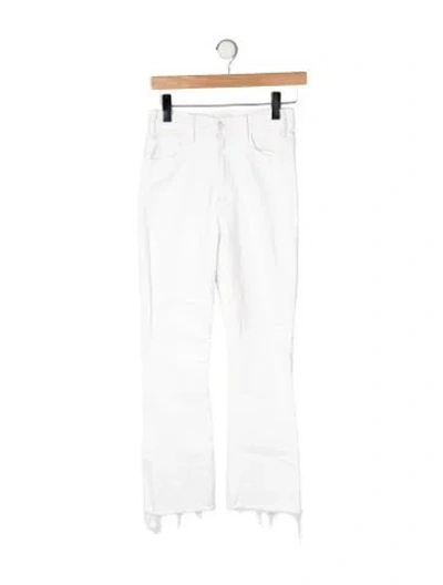 Pre-owned Mother High-rise Flared Jeans In Neutral