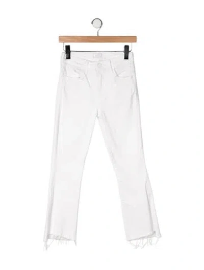 Pre-owned Mother High-rise Flared Jeans In Neutral
