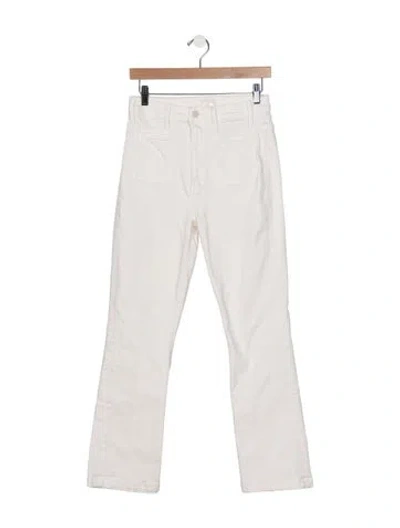 Pre-owned Mother High-rise Flared Jeans In Neutral