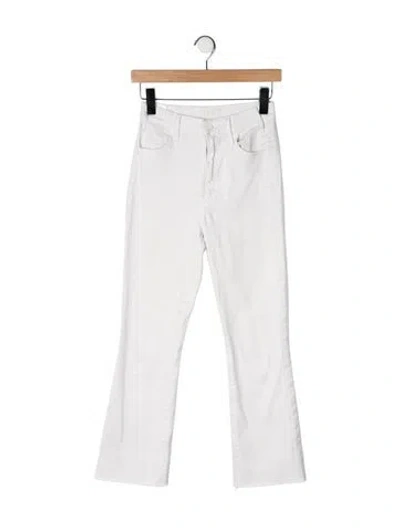 Pre-owned Mother High-rise Flared Jeans In Neutral