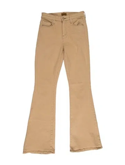 Pre-owned Mother High-rise Flared Jeans In Neutral