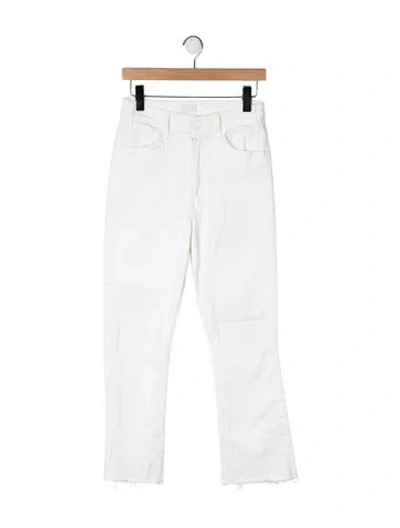 Pre-owned Mother High-rise Flared Jeans In Neutral
