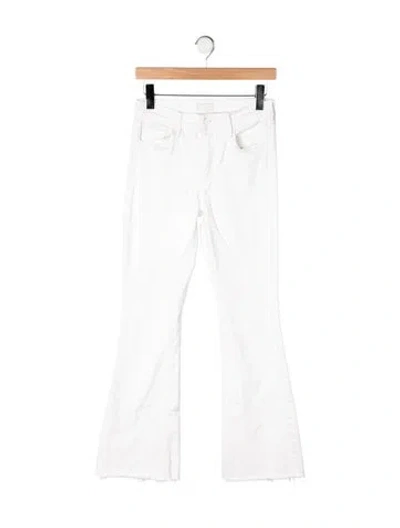 Pre-owned Mother High-rise Flared Jeans In Neutral