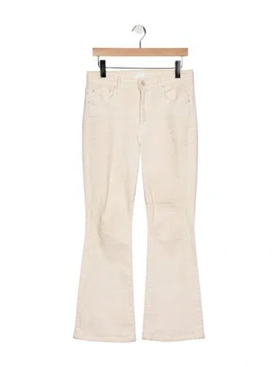Pre-owned Mother High-rise Flared Jeans In Neutral