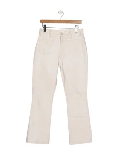 Pre-owned Mother High-rise Flared Jeans In Neutral