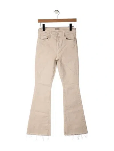 Pre-owned Mother High-rise Flared Jeans In Neutral