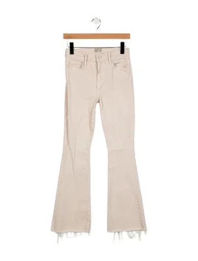 Pre-owned Mother High-rise Flared Jeans In Neutral