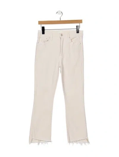 Pre-owned Mother High-rise Flared Jeans In Neutral