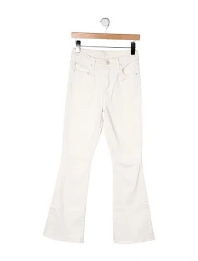 Pre-owned Mother High-rise Flared Jeans In Neutral
