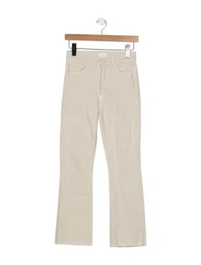 Pre-owned Mother High-rise Flared Jeans In Neutral