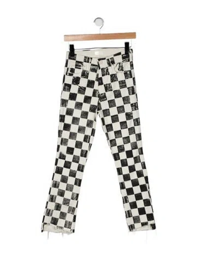 Pre-owned Mother High-rise Flared Jeans In Neutrals