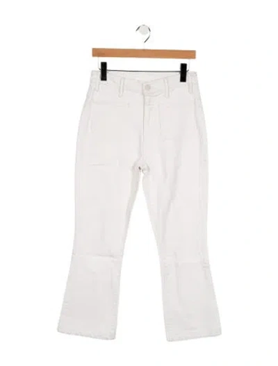 Pre-owned Mother High-rise Flared Jeans In Neutrals
