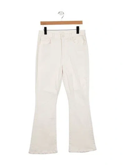 Pre-owned Mother High-rise Flared Jeans In Neutrals
