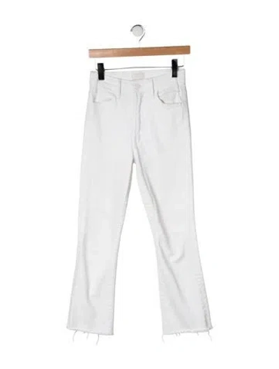 Pre-owned Mother High-rise Flared Jeans In Neutrals