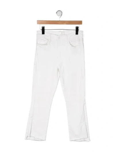 Pre-owned Mother High-rise Flared Jeans In Neutrals