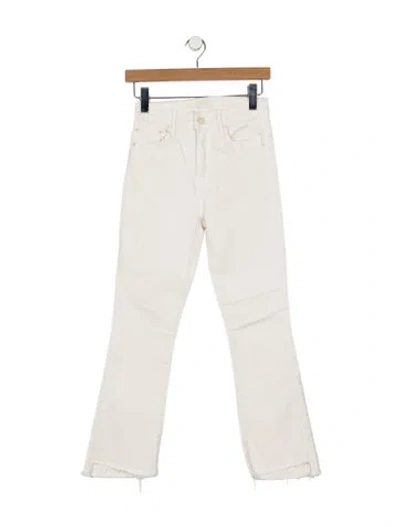 Pre-owned Mother High-rise Flared Jeans In Neutrals