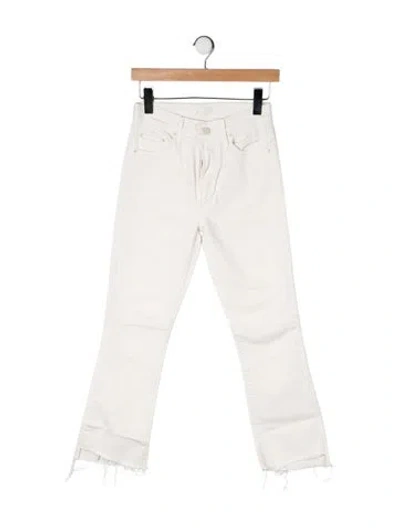 Pre-owned Mother High-rise Flared Jeans In Neutrals