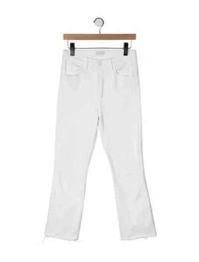 Pre-owned Mother High-rise Flared Jeans In Neutrals