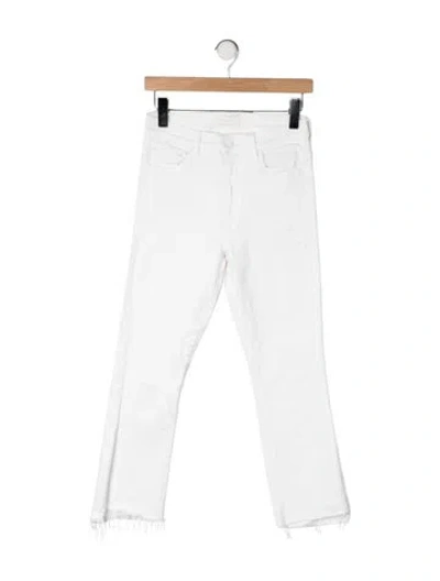 Pre-owned Mother High-rise Flared Jeans In Neutrals