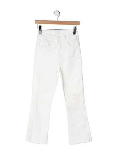 Pre-owned Mother High-rise Flared Jeans In Neutrals