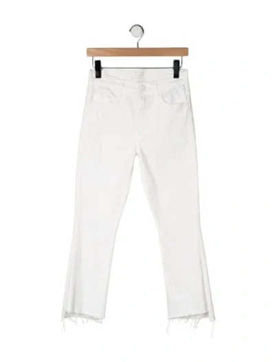 Pre-owned Mother High-rise Flared Jeans In Neutrals