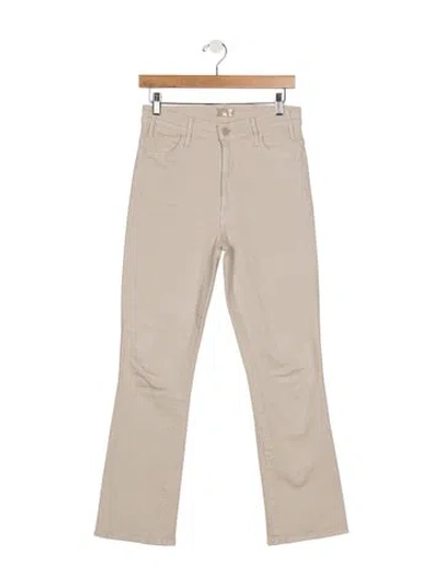 Pre-owned Mother High-rise Flared Jeans In Pink