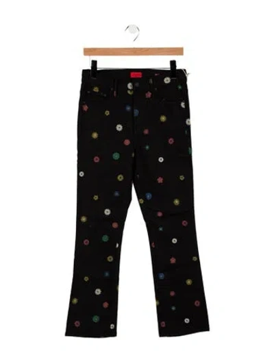 Pre-owned Mother High-rise Flared Jeans W/ Tags In Black