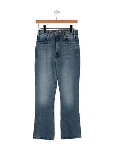 Pre-owned Mother High-rise Flared Jeans W/ Tags In Black