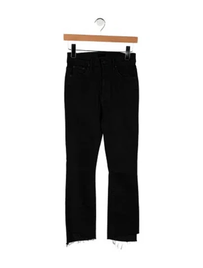 Pre-owned Mother High-rise Flared Jeans W/ Tags In Black