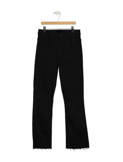 Pre-owned Mother High-rise Flared Jeans W/ Tags In Black
