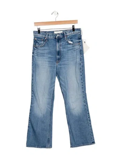 Pre-owned Mother High-rise Flared Jeans W/ Tags In Blue