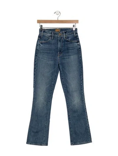 Pre-owned Mother High-rise Flared Jeans W/ Tags In Blue