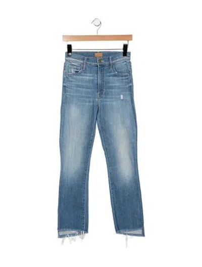 Pre-owned Mother High-rise Flared Jeans W/ Tags In Blue