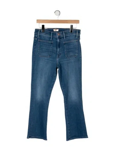 Pre-owned Mother High-rise Flared Jeans W/ Tags In Blue